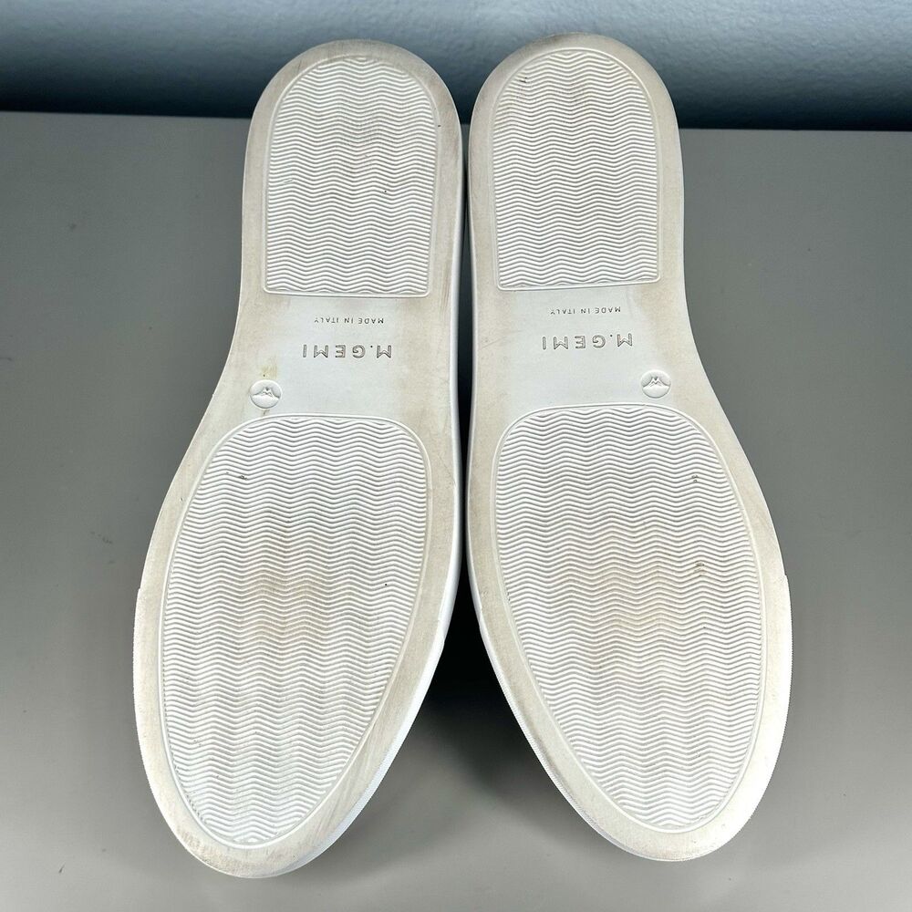 M.Gemi Shoes The Palestra Due White Leather Casual Shoes Size US 9.5 EU 40.5 - Picture 10 of 14